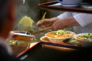 Japanese,Sushi,Food,Shop,At,Tsukiji,Fish,Market.