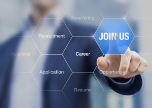 Recruiter,Pointing,Join,Us,Sign,On,Screen,To,Advertise,About