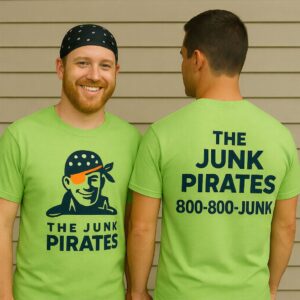 The Junk Pirates Front to Back Shirt.